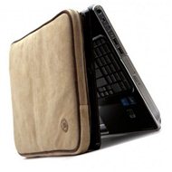 dbramante1928 Leather Case up to 14", Beige Suede & Brown piping - Laptop Case