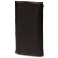 d.bramante1928 Leather Wallet 'closed' 4.3", Smooth black, černé - Phone Case