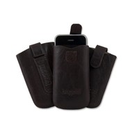 Bugatti Slim Case Leather Unique L tobacco - Phone Case