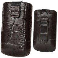 Bugatti Slim Case CROCO M dark brown - Phone Case