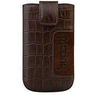 Bugatti Slim Case CROCO SL dark brown - Phone Case
