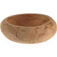 H&L Rustic wooden bowl 20cm, teak - Decorative Bowl