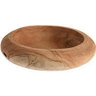 H&L Rustic wooden bowl 25cm, teak - Decorative Bowl