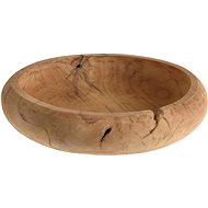 H&L Rustic wooden bowl 30cm, teak - Decorative Bowl