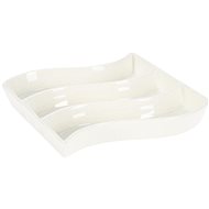 H&L Porcelain olive bowl Wave, white - Small Bowl