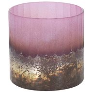 H&L Gold candle holder for tea light, pink - Candlestick