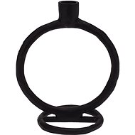 H&L Metal candle holder 19cm, black - Candlestick