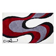 GRUND Colani 11 Bathroom Mat 60x100cm, White-red - Bath Mat