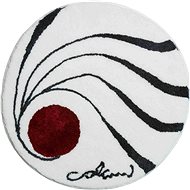 GRUND Colani 18 Round Bath Mat 80cm, White - Bath Mat