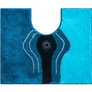 GRUND CRYSTAL LIGHT WC Mat with Cutout 50x60cm, Turquoise - Toilet Mat