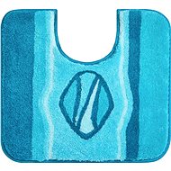 GRUND JEWEL WC Rug with Cutout 55x50cm, Turquoise - Toilet Mat