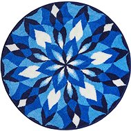 GRUND JOYA Round Bathroom Mat - 100cm, Blue - Bath Mat