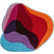 GRUND KARIM 21 Bathroom Mat (Small) 60x60cm, Red-blue - Toilet Mat