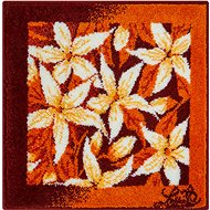GRUND JASMINE Bathroom Mat (Small) 60x60cm, Orange - Toilet Mat