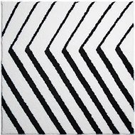 GRUND STRIPE Square Mat 90x90cm, White - Bath Mat