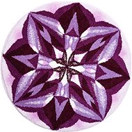 GRUND SENSIBILITY Round Mandala of 60cm, Purple - Bath Mat