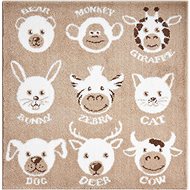 GRUND HAPPIES Bathroom Mat 100x100cm, Beige - Bath Mat