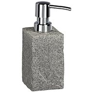 WENKO GRANITE - Soap Dispenser 16x7x7cm, Grey - Soap Dispenser