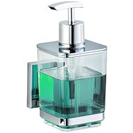 WENKO VacuumLoc QUADRO - Soap Dispenser, Transparent - Soap Dispenser