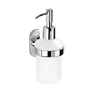WENKO WITHOUT DRILLING PowerLoc RICO - Soap Dispenser, Metallic Glossy - Soap Dispenser