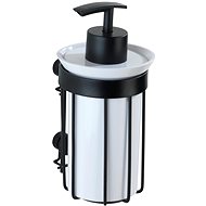 WENKO WITHOUT DRILLING Classic Plus - Soap Dispenser, Black - Soap Dispenser