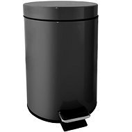 SEPIO Waste Bin with Pedal 3l., Black - Rubbish Bin