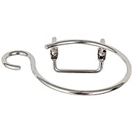 WENKO MILANO - Hair Dryer Holder 10x11x6cm, Chrome - Hair Dryer Holder