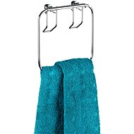 WENKO WITHOUT DRILLING Classic - Towel Holder, Shiny Metal - Towel Rack