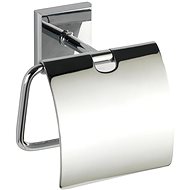 WENKO WITHOUT DRILLING PowerLoc LACENO - Toilet Paper Holder, Metallic Glossy - Toilet Paper Holder