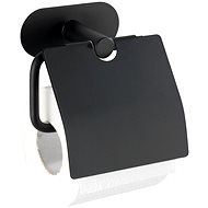 WENKO WITHOUT DRILLING TurboLoc OREA BLACK - Toilet Paper Holder, Black - Toilet Paper Holder
