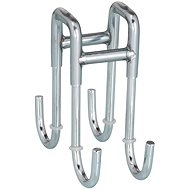 WENKO Double Bathroom Hook 10x4x24cm, Stainless-steel - Bathroom Hook