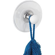 WENKO AREZZO - Suction Hook 16x10x4cm, Chrome - Bathroom Hook