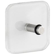 WENKO QUADRO UNO - Wall Hook 16x4x10cm, White - Bathroom Hook