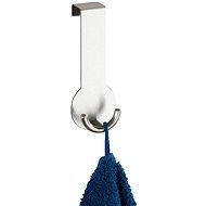 WENKO RONDO - Door Hanging Hook 24x10x4cm, Stainless-steel - Bathroom Hook