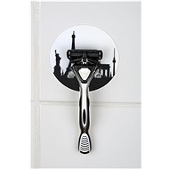WENKO StaticLoc DOU CITY - Wall Hook 10x2x16cm, Grey - Bathroom Hook