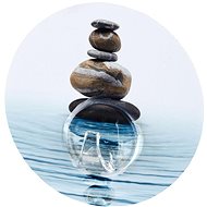 WENKO StaticLoc UNO MEDITATION - Wall Hook 10x2x16cm, Blue - Bathroom Hook