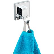 WENKO VacuumLoc - Hook 2 pcs, Chrome - Bathroom Hook