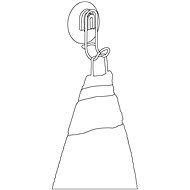 WENKO WITHOUT DRILL StaticLoc OSIMO - Wall Hook, Metallic Ahiny - Bathroom Hook