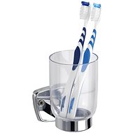 WENKO BASIC - Toothbrush cup, stainless steel - Toothbrush Holder Cup