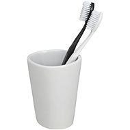 WENKO PEBBLE - Toothbrush cup, white - Toothbrush Holder Cup