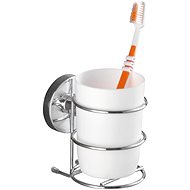 WENKO WITHOUT TURNING VacuumLoc MILAZZO - Toothbrush cup, glossy - Toothbrush Holder