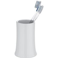 WENKO SLOPE - Toothbrush cup, white - Toothbrush Holder Cup