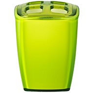 GRUND NEON - Toothbrush cup 7x6,5x10 cm, green - Toothbrush Holder Cup