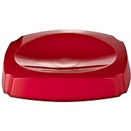 GRUND NEON - Soap Dish 14,4x10,4x3cm, Red - Soap Dish