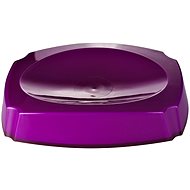 GRUND NEON - Soap Dish 14,4x10,4x3cm, Purple - Soap Dish