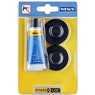 WENKO WITHOUT TURNING PowerLoc Adhesive kit black for Classic Plus, black - Hooks