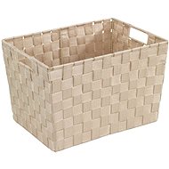WENKO ADRIA - Bathroom basket 35x25x22 cm, beige - Storage Bin