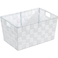 WENKO ADRIA - Bathroom basket 30x20x15 cm, white - Storage Bin