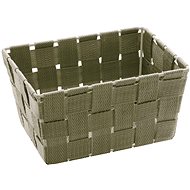 WENKO ADRIA - Bathroom Basket Long 19x14x9cm, Dark Grey - Storage Bin