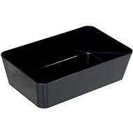 WENKO CANDY - Bowl wide 22x14x6 cm, black - Storage Bin